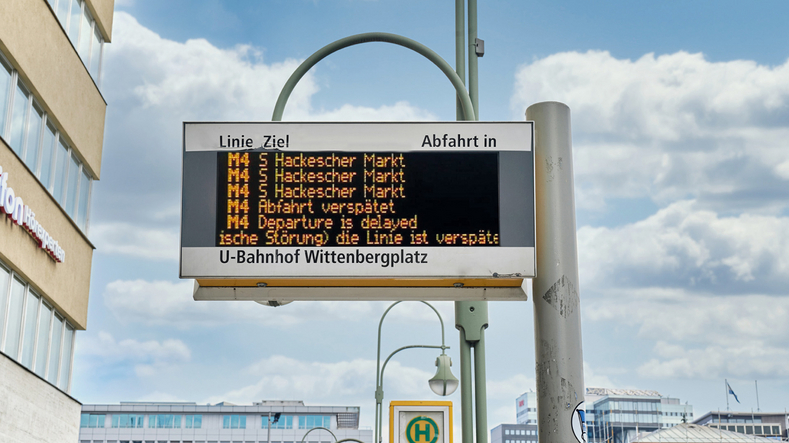 Software für das Störungsmanagement von Verkehrsunternehmen